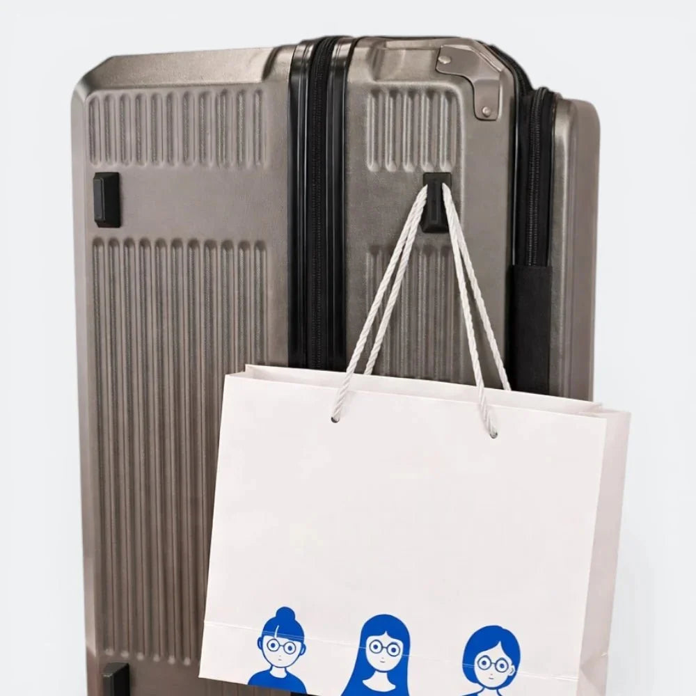 Valise Rigide avec Soufflet Extensible Blanc Crème - | AïtaVia