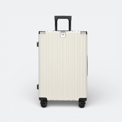Valises 4 Roulettes Solide Blanc Ivoire - | AïtaVia